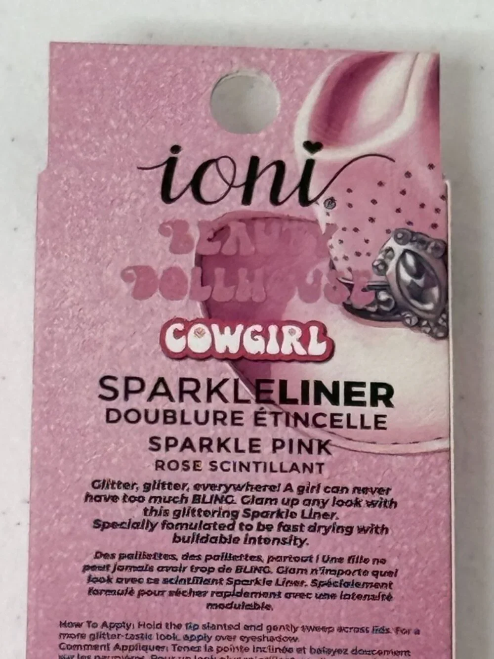 Ioni Sparkleliner Glitter Eyeliner Sparkle Pink New